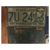 MN License Plates 1952 - 1965