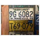 MN License Plates 1952 - 1965