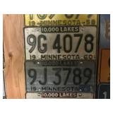 MN License Plates 1952 - 1965