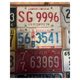 Board of Vintage License Plates