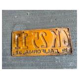 1932 California License Plate