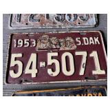 Vintage South Dakota License Plates