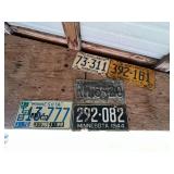 5 Different MN Vintage License Plates
