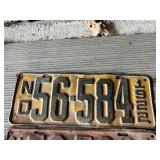 6 Different ND Vintage License Plates