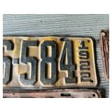 6 Different ND Vintage License Plates