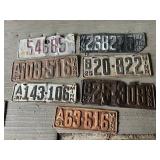 Early MN License Plates - 1915 - 1920, 1925, 1927, 1930, 1931