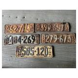 1935 - 1939 MN License Plates