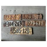1935 - 1939 MN License Plates