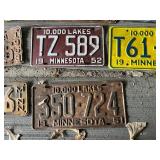 ND, MN & Montana Vintage License Plates