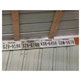 Texas & Montana License Plates