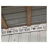 Texas & Montana License Plates