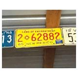 Rafter of Assorted States Vintage License Plates