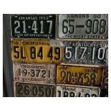 1950 License Plate From Every US State including Alaska, Hawaii & Washington DC