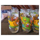 (16) Vintage Peanuts Glasses, Garfield Mug and Bugs Bunny Glass - NO SHIPPING