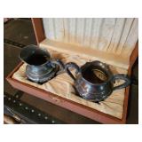 Antique "The Middletown Plate Co." Silver Plated Cream and Sugar Set - Silver Plated