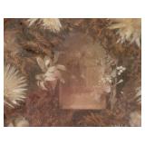 Antique Memorial Shadowbox with Photograph!