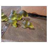 Vintage FOSTORIA Art Glass Ducks and Squirrels