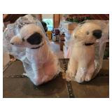 (2) Vintage Plush RCA "Nipper" Dogs
