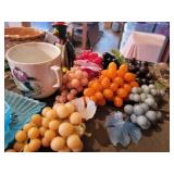 Large Lot of Vintage Glass Shoes/Boots, Top hats, Rubber Grapes and More - NO SHIPPING