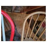 (4) Antique Wood Chairs - NO SHIPPING