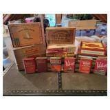 (11) Vintage Cigar Boxes and (6) Vintage Tobacco Tins - NO SHIPPING