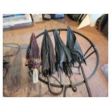 Antique Umbrellas: "Gans Bros" Umbrella, Rose Brothers & Co. Umbrella and (2) With No Maker