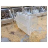 Lot of (8) Tilt-Bin Hardware Organizers - 9 Bins/Section - NO SHIPPING