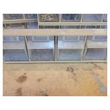Lot of (8) Tilt-Bin Hardware Organizers - 9 Bins/Section - NO SHIPPING