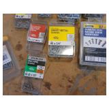 Large Lot of Packages of Screws and Fasteners