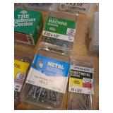 Large Lot of Packages of Screws and Fasteners