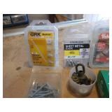 Large Lot of Packages of Screws and Fasteners