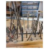 Large Lot of Router Bits, Drill Bits, Sawzall Blades and More
