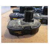 DeWalt 18V Driver, (8) Batteries and (2) Chargers + Case