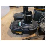 DeWalt 18V Driver, (8) Batteries and (2) Chargers + Case