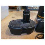 DeWalt 18V Driver, (8) Batteries and (2) Chargers + Case