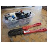 SIOUX CHIEF 1/2" & 3/3" PEX Crimping Tool and Assorted Fittings