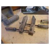 Antique Tool Box with Hand Drills, Plane and Draw Knife