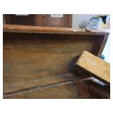 Antique Tool Box with Hand Drills, Plane and Draw Knife