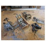 Craftsman Doweling Jig (94186), Craftsman Drill Press Bracket (335.25926), STANLEY 2" Bench Vise and 3-1/2" Tilting Drill Press Vise
