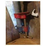 Ingersoll-Rand Millers Falls Cast Iron Miter Box (Part No. 1124), (3) Jorgensen Wood Clamps, Craftsman Aluminum Square and (2) Bar Clamps - NO SHIPPING