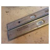 (3) Vintage Wood Levels - (2) 48" and (1) 18" - NO SHIPPING