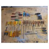 Lot of (50+) Assorted Screwdrivers