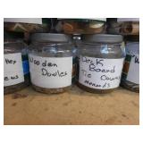 (29) Jars of Sorted Hardware - Deck Screws, Brass Screws, Plastic Caps, Markers, Anchors, Hinges, Washers and More - NO SHIPPING