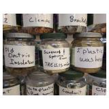 (29) Jars of Sorted Hardware - Deck Screws, Brass Screws, Plastic Caps, Markers, Anchors, Hinges, Washers and More - NO SHIPPING