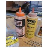 Chalk Line, Wood Glue, Biscuits, Plumb Bob, Stud Sensors, Tape and More