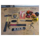 Tape Measures, Hammers, Belt Cleaner, Level, Coping Saw and More