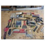 Hammers, Staple Guns, Strap Wrenches, Picks, Level and More