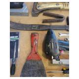 Hammers, Staple Guns, Strap Wrenches, Picks, Level and More