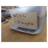 Lot of Hardware in Shoebox Totes - Door Hardware, Hinges, Utility Knives and More - NO SHIPPING