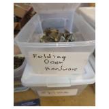 Lot of Hardware in Shoebox Totes - Door Hardware, Hinges, Utility Knives and More - NO SHIPPING